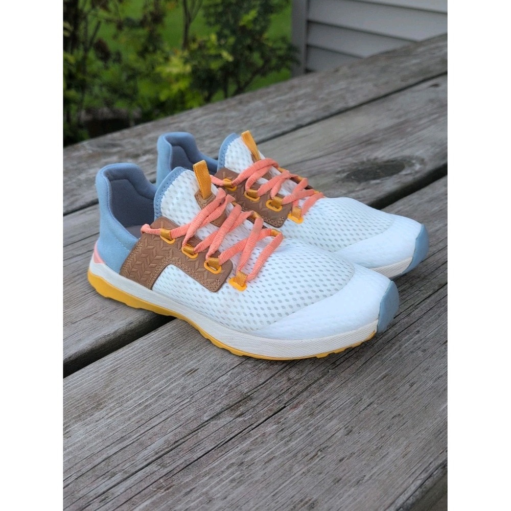 Olukai Wailuku Sneakers Womens Sz 9.5 White Sea Ice Running Hiking Beach Shoes
